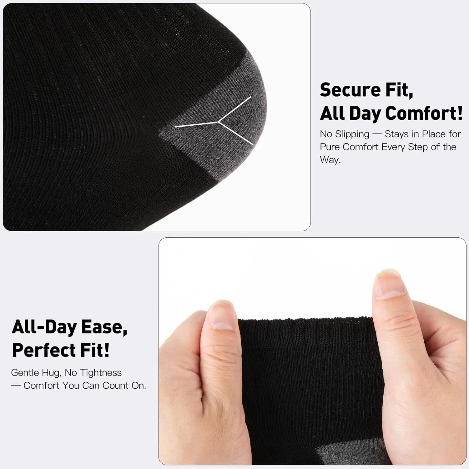 20 Pack 3 Styles Men's/Women's Ankle Socks Bulk - Breathable Thin Athletic Casual Socks, Fits Shoe Size 8-12