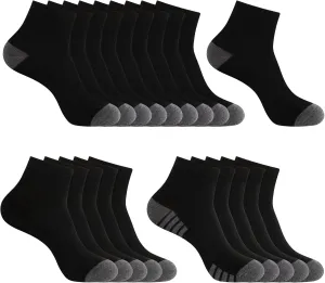 20 Pack 3 Styles Men's/Women's Ankle Socks Bulk - Breathable Thin Athletic Casual Socks, Fits Shoe Size 8-12