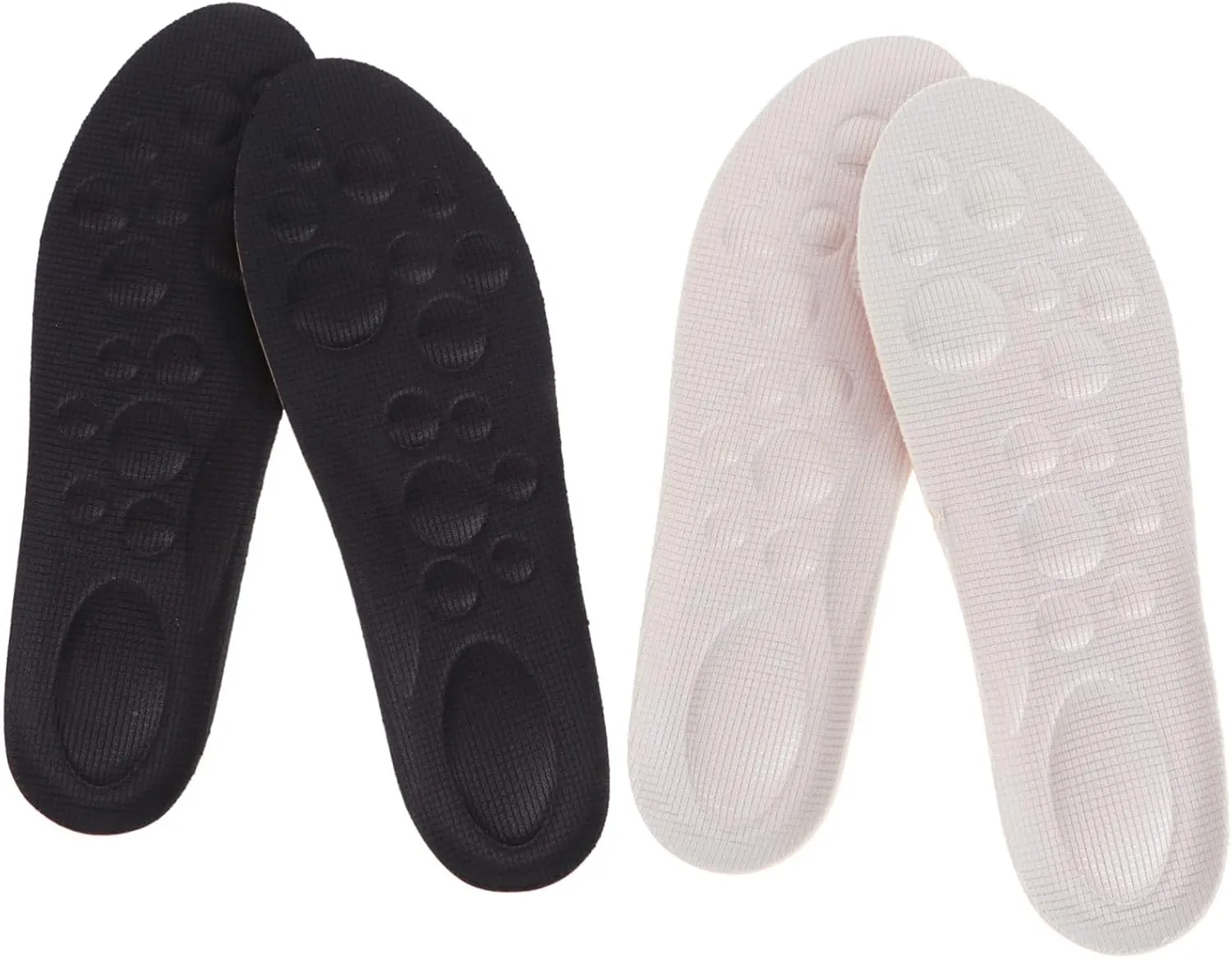 2Pairs Insoles for Arch Support and Shock Absorption Breathable Massage Inserts for Sneakers and Daily Use Fits