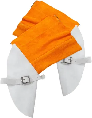 2pcs Leather Boot Covers for Welding Shoes Anti-scalding Gaiters Breathable Design for Men Women