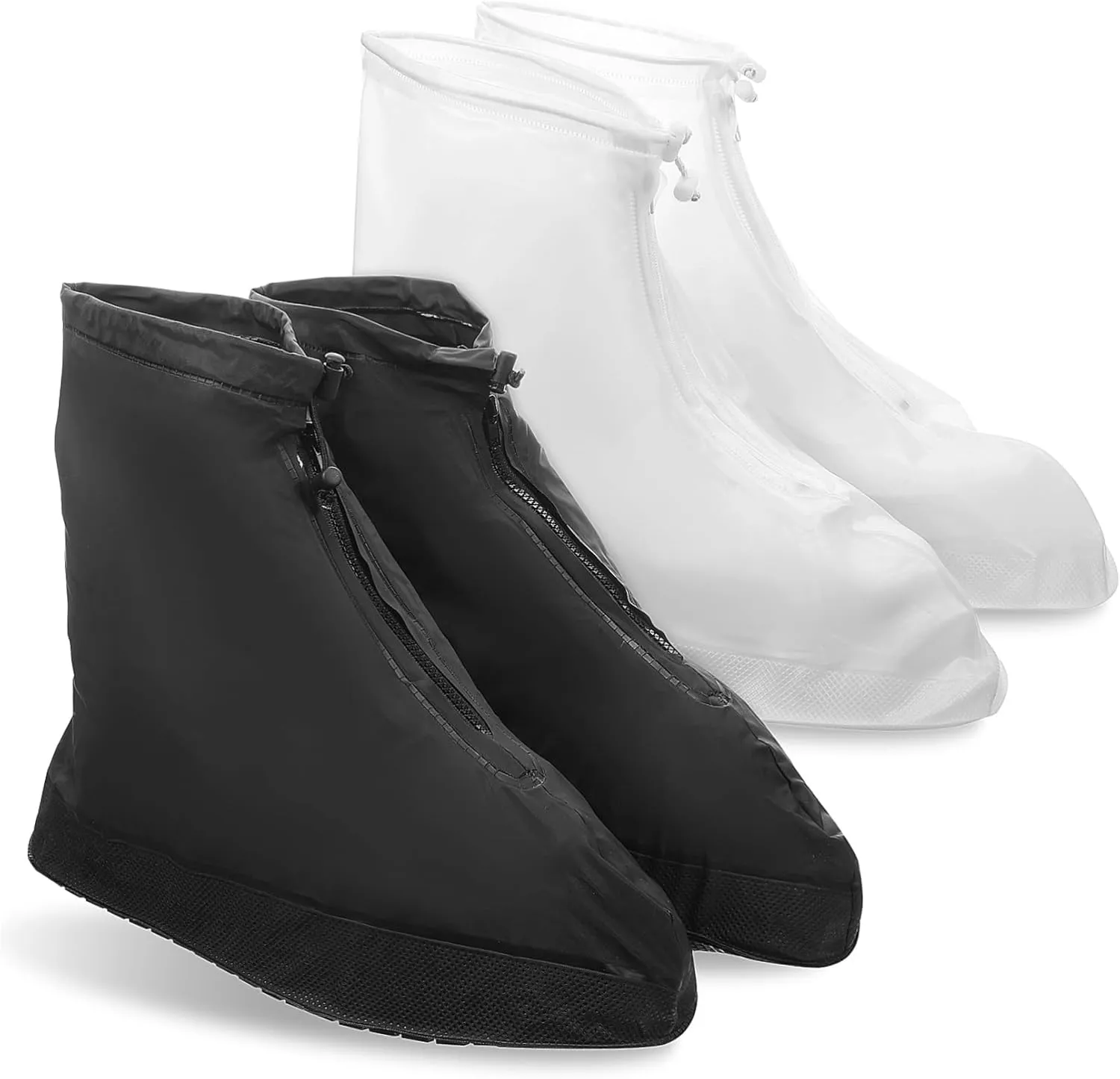 2Pcs Rain Shoe Covers for Unisex Skid Sole for Stable Walking Breathable Overshoes Protectors for Outdoor Cycling and Camping