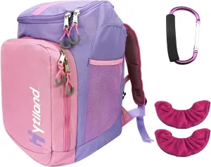 3 Pcs Roller Skate Bag Internal waterproof Ice Skate Bag roller skate backpack with Multi-Pockets Skate Bag Fits to US women and man Skateing Accessory with Covers Towel Locking Carabiner