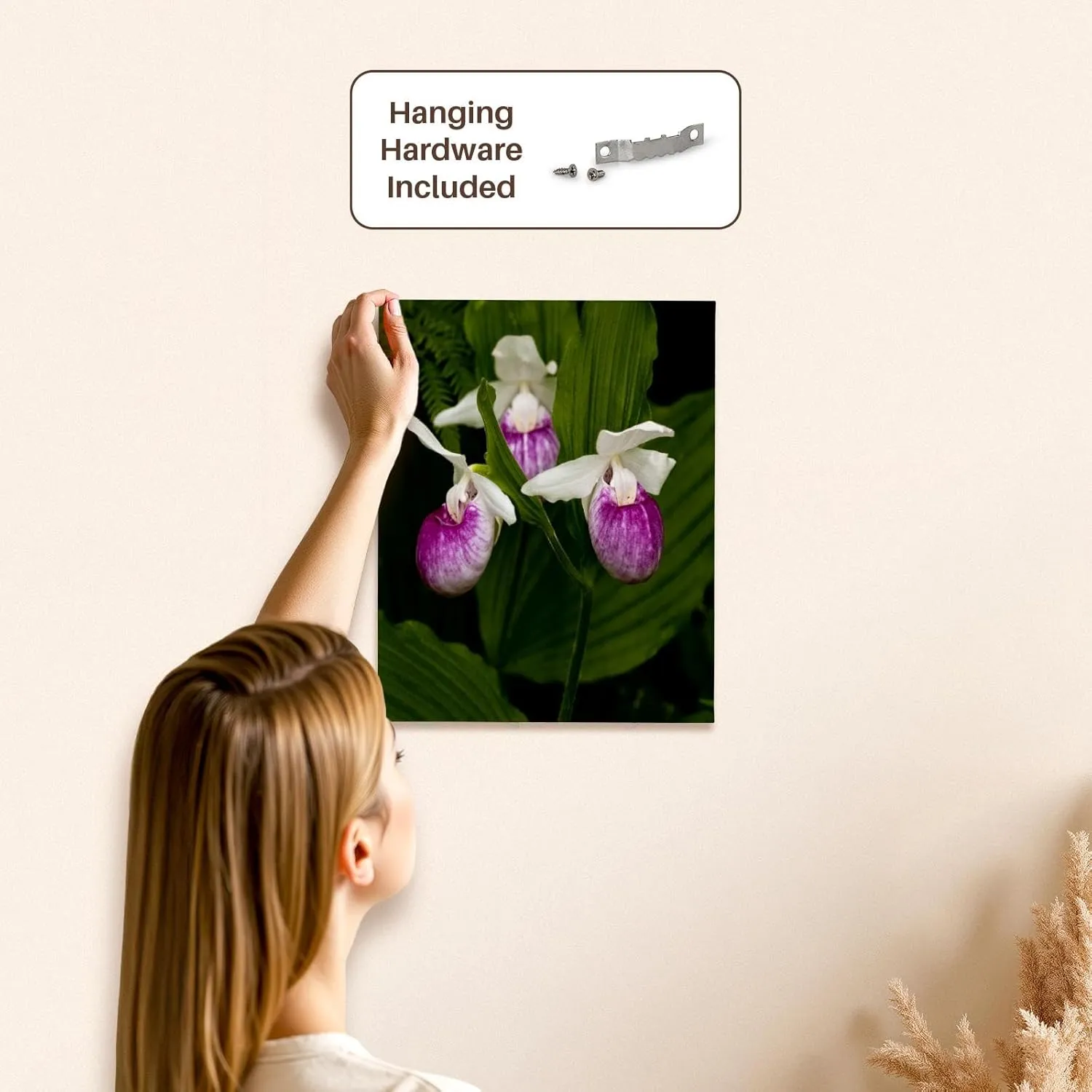 3dRose, USA, Minnesota, Lake Itasca, ladys slipper flower - US24 PHA0169 - Peter Hawkins, Museum Grade Canvas Wrap 11x14