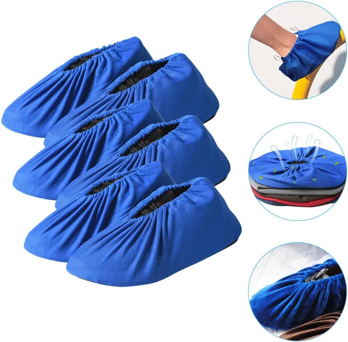 3pcs 3 Washable Shoe Covers Mesh Cloth Protector Reusable for Home Dentists Doctors Electricians Clean Floors