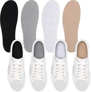 4 Pairs No Show Socks, Breathable Shoe Liner Anti Slip Barefoot Insert, No Stinking Shoe Liner for Men Women