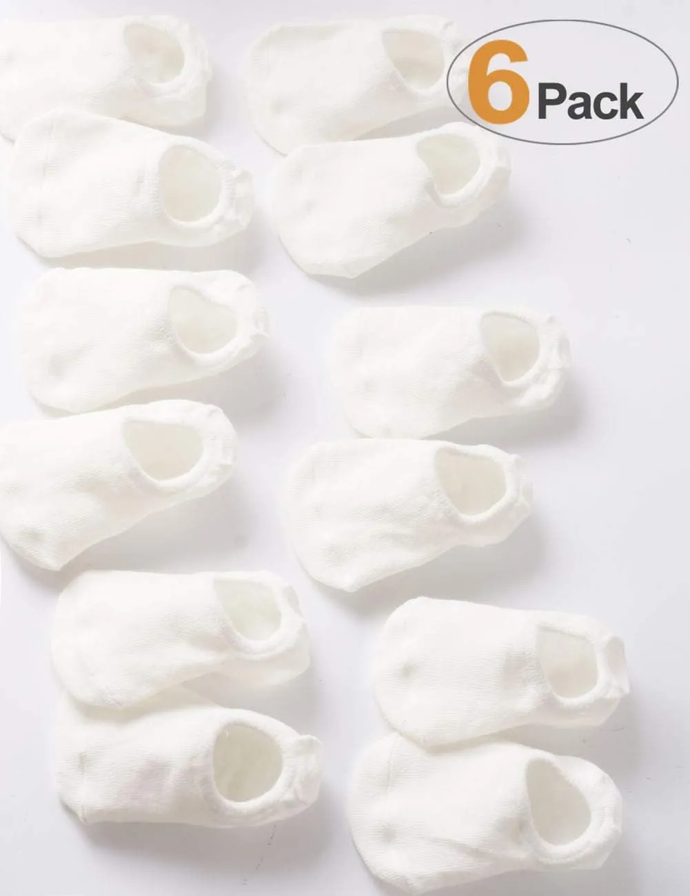 6 Pairs Boys Girls No Show Kids Socks -Baby Toddler Low Cut Ankle Socks