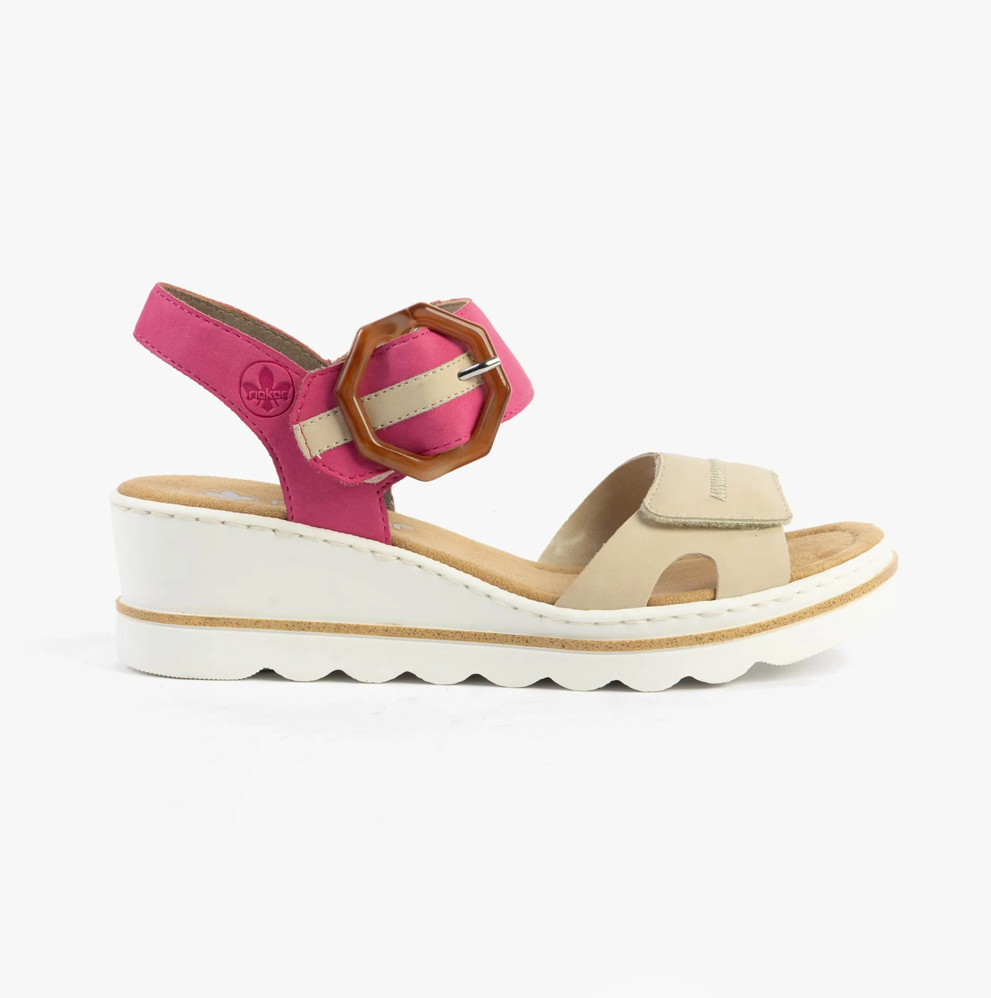 67476-31 Womens Sandals Beige Combination