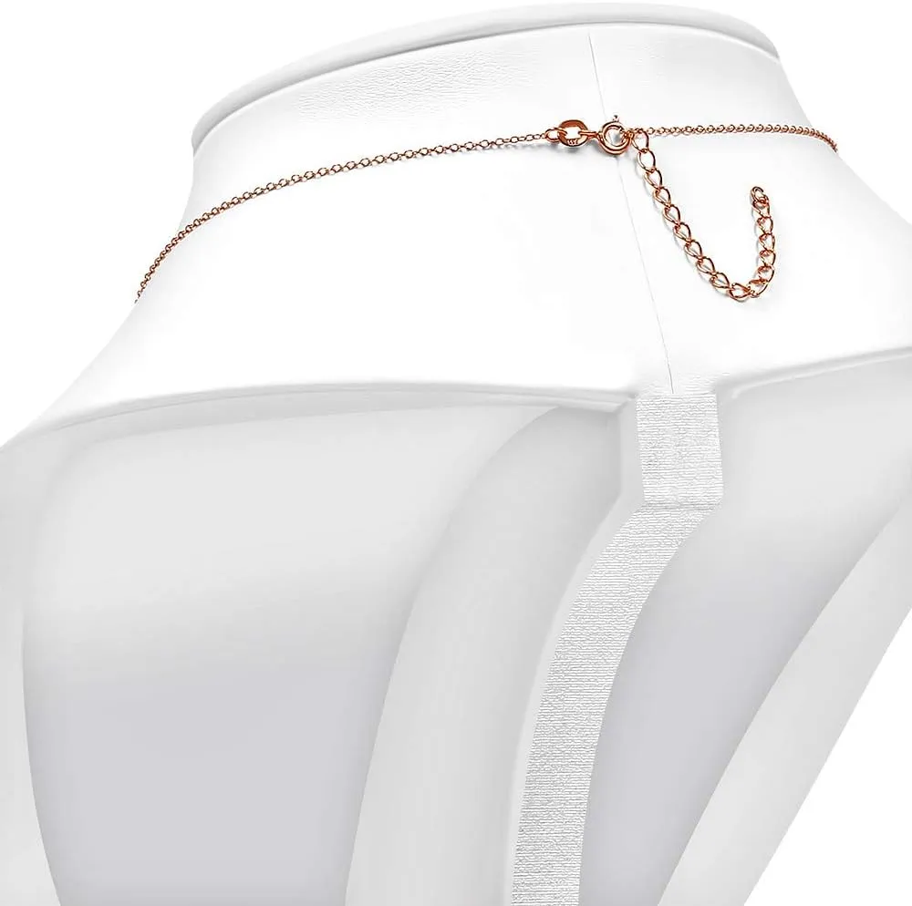 925 Sterling Silver CZ Womens Girls Flip-Flop Slipper Pendant Necklace