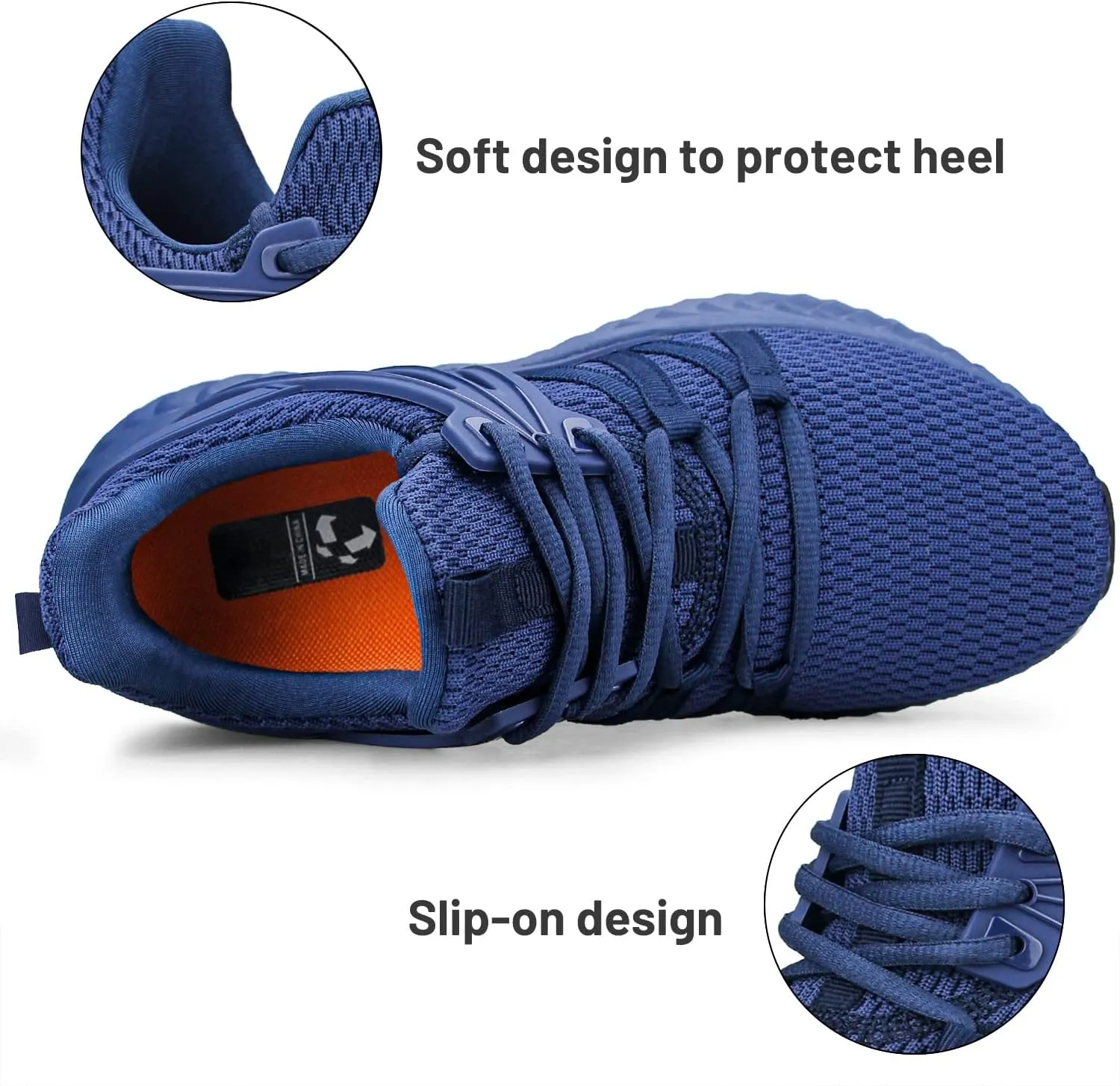 Abboos Womens Slip On Sneakers Women Walking Tennis Shoes Lightweight Casual Sneakers for Gym Travel Work