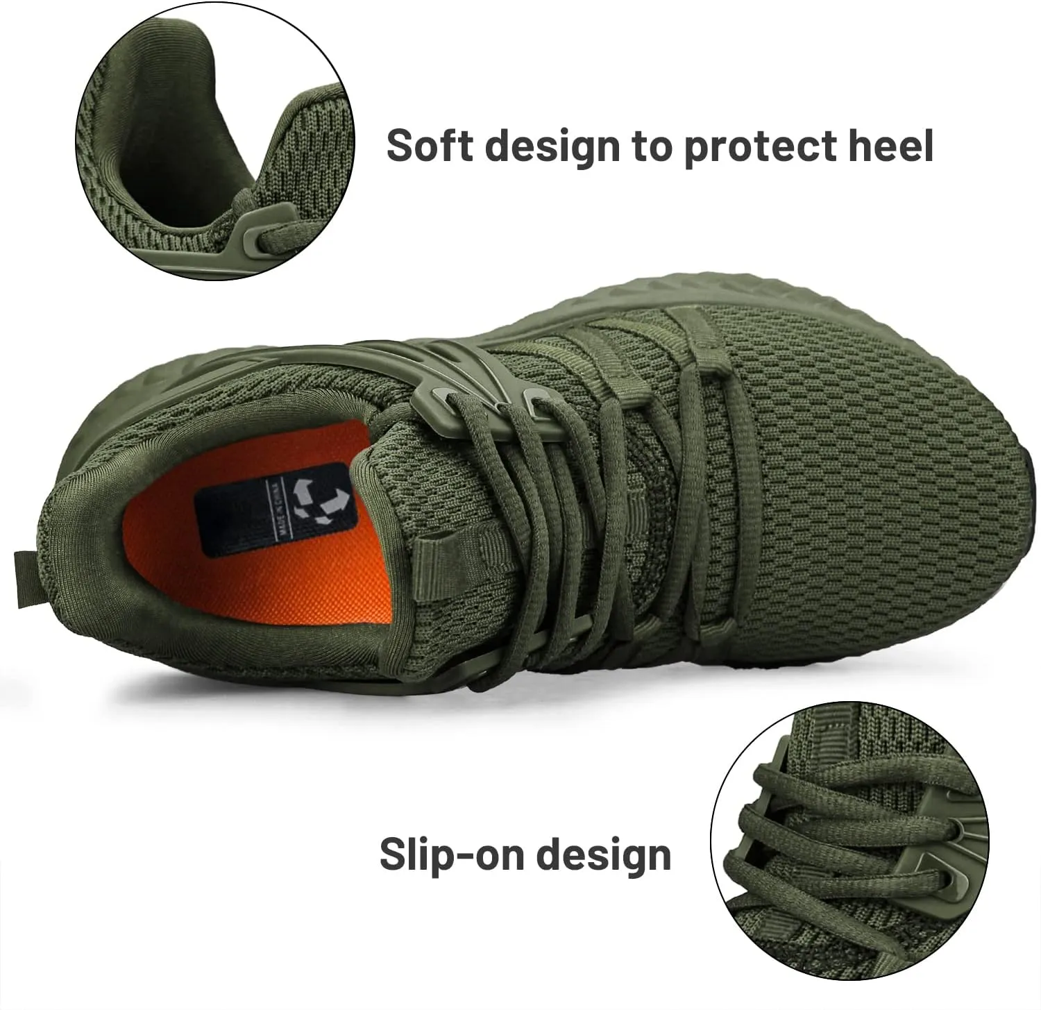 Abboos Womens Slip On Sneakers Women Walking Tennis Shoes Lightweight Casual Sneakers for Gym Travel Work
