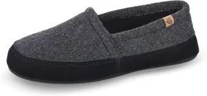 Acorn Men's Slippers with Memory Foam Insole Suede Sidewall and Rubber Outsole