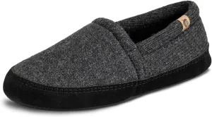 Acorn Men's Slippers with Memory Foam Insole Suede Sidewall and Rubber Outsole