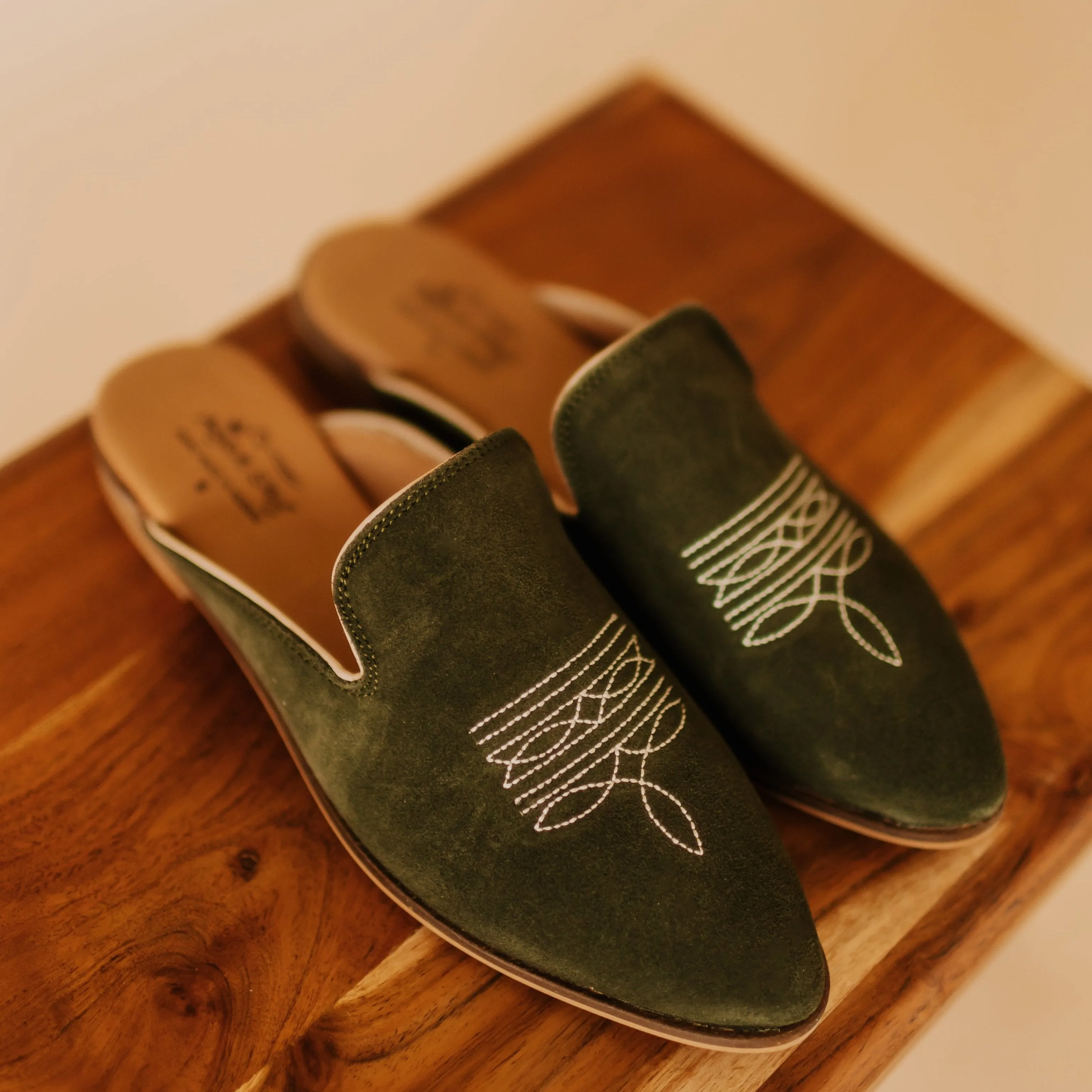 Adaire Western Mule Olive