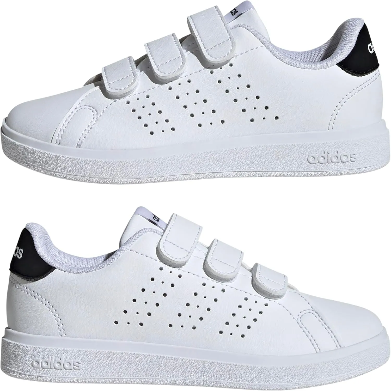 Adidas NLE01 Sneakers, Advan Court, Base 2.0, Kids, Boys, Girls, 6.7 - 8.5 inches (17 - 21.5 cm)