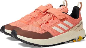 adidas Terrex Trailmaker Hiking Sneaker, Coral Fusion/Wonder White/Solar Gold, 7 US Unisex Big Kid