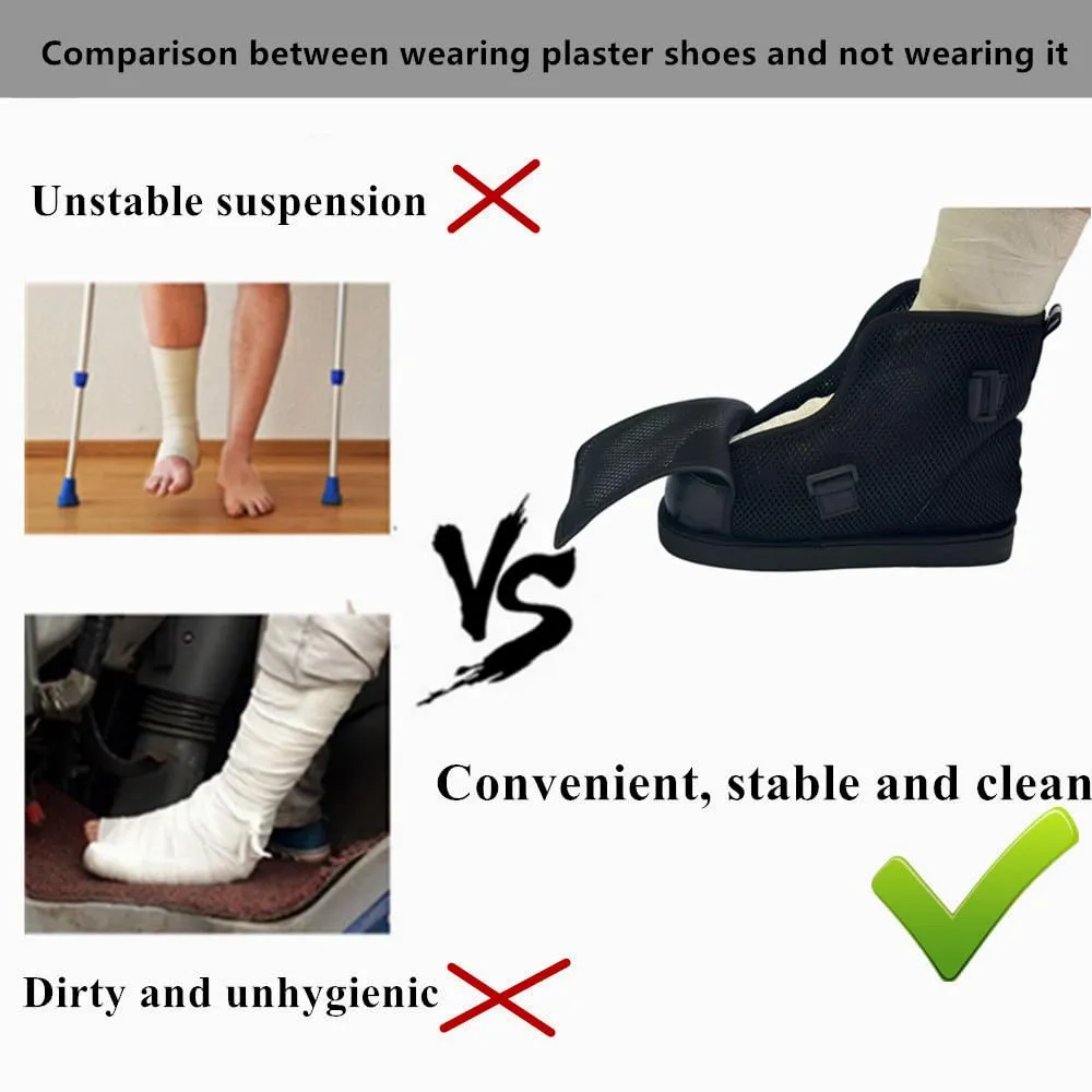 Adjustable Post Op Shoe, Thin, breathable, suitable for spring and summer, high top (M)
