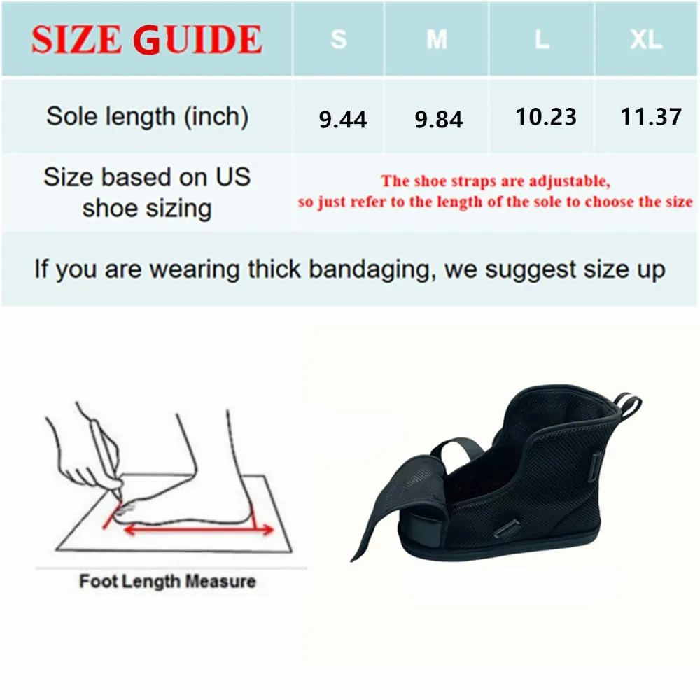 Adjustable Post Op Shoe, Thin, breathable, suitable for spring and summer, high top (M)