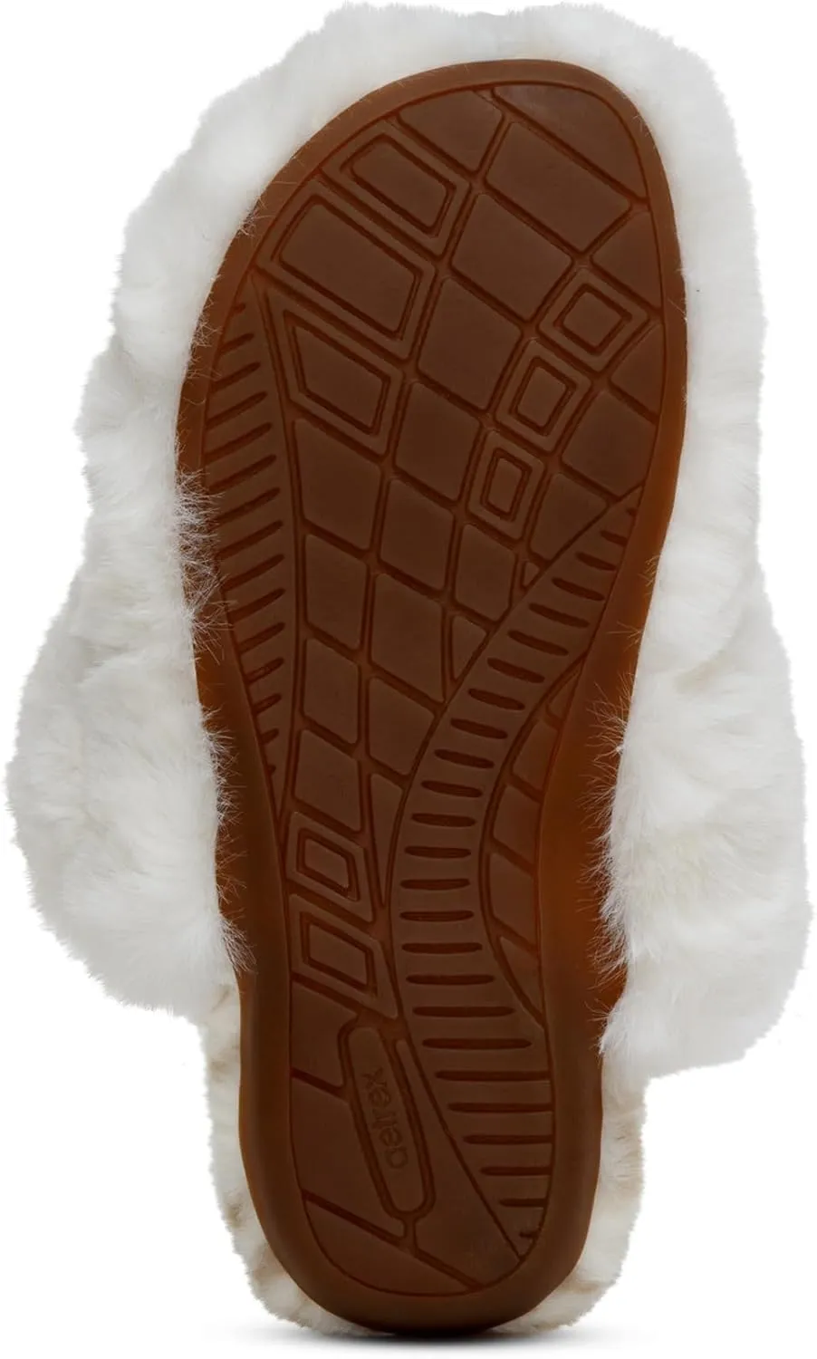 Aetrex Misty Orthopedic Fluffy Slippers - Womens Adjustable Crossed Straps Arch Support Memory Foam Slippers for Women