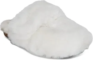Aetrex Misty Orthopedic Fluffy Slippers - Womens Adjustable Crossed Straps Arch Support Memory Foam Slippers for Women