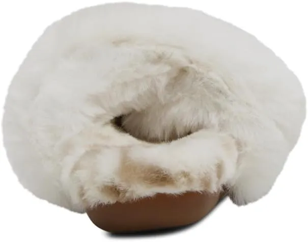 Aetrex Misty Orthopedic Fluffy Slippers - Womens Adjustable Crossed Straps Arch Support Memory Foam Slippers for Women