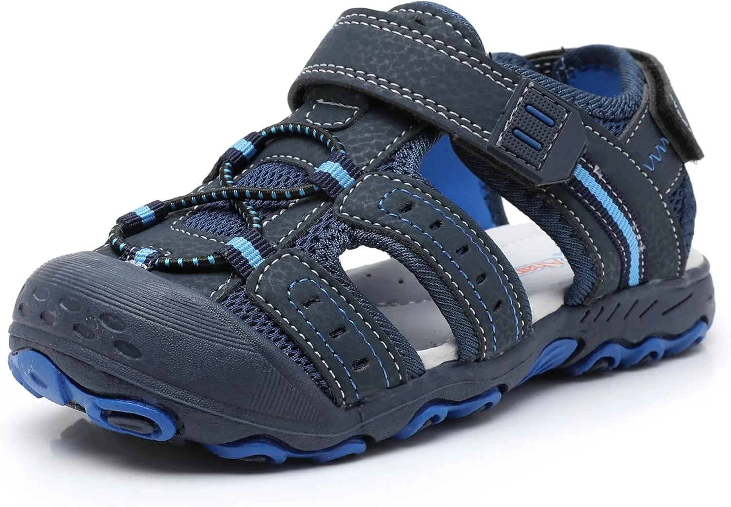 Ahannie Boys Girls Outdoor Sport Sandals,Kids Closed Toe Beach Sandals, Toddler Summer Shoes