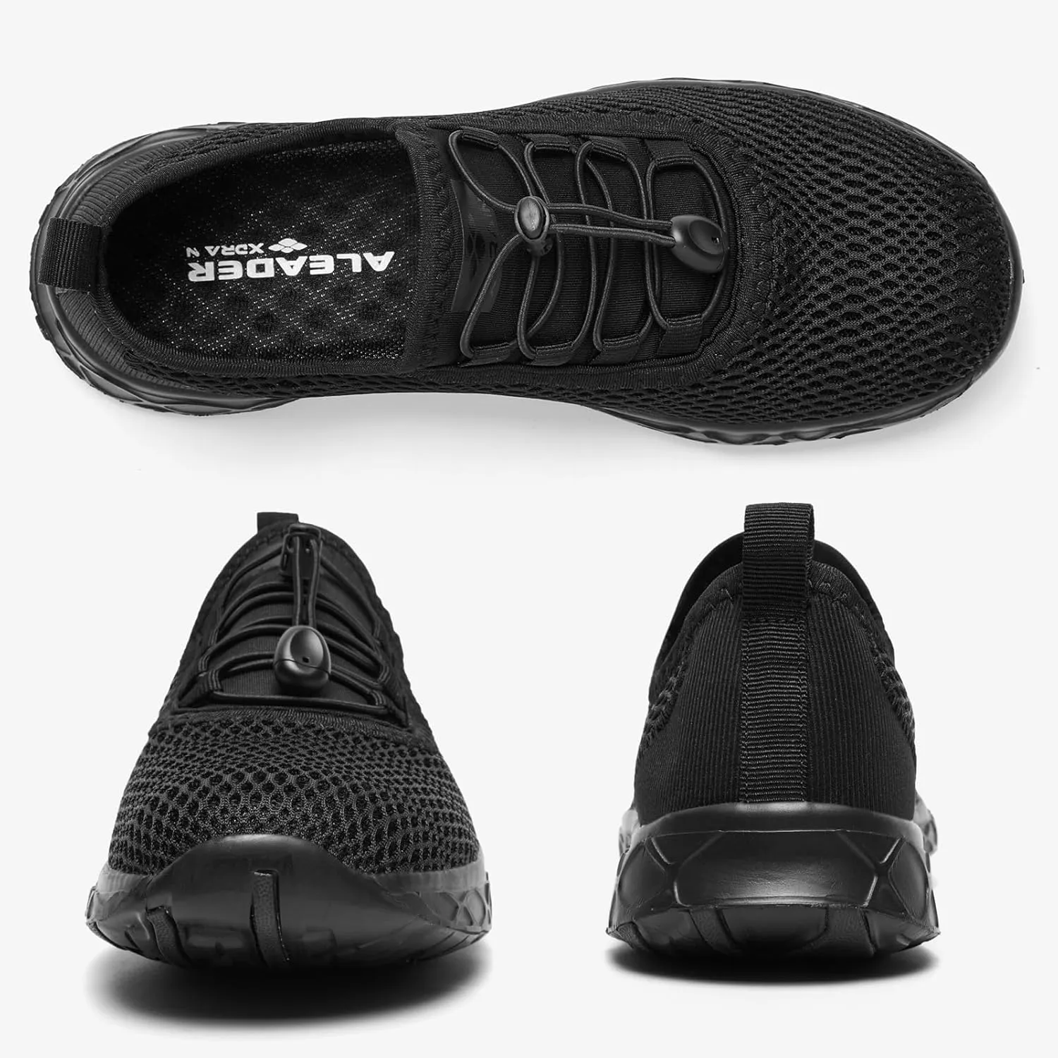 ALEADER Men's Stylish Water Shoes, Quick-Dry Xdrain Water Sneakers, Lightweight & Comfort Footed