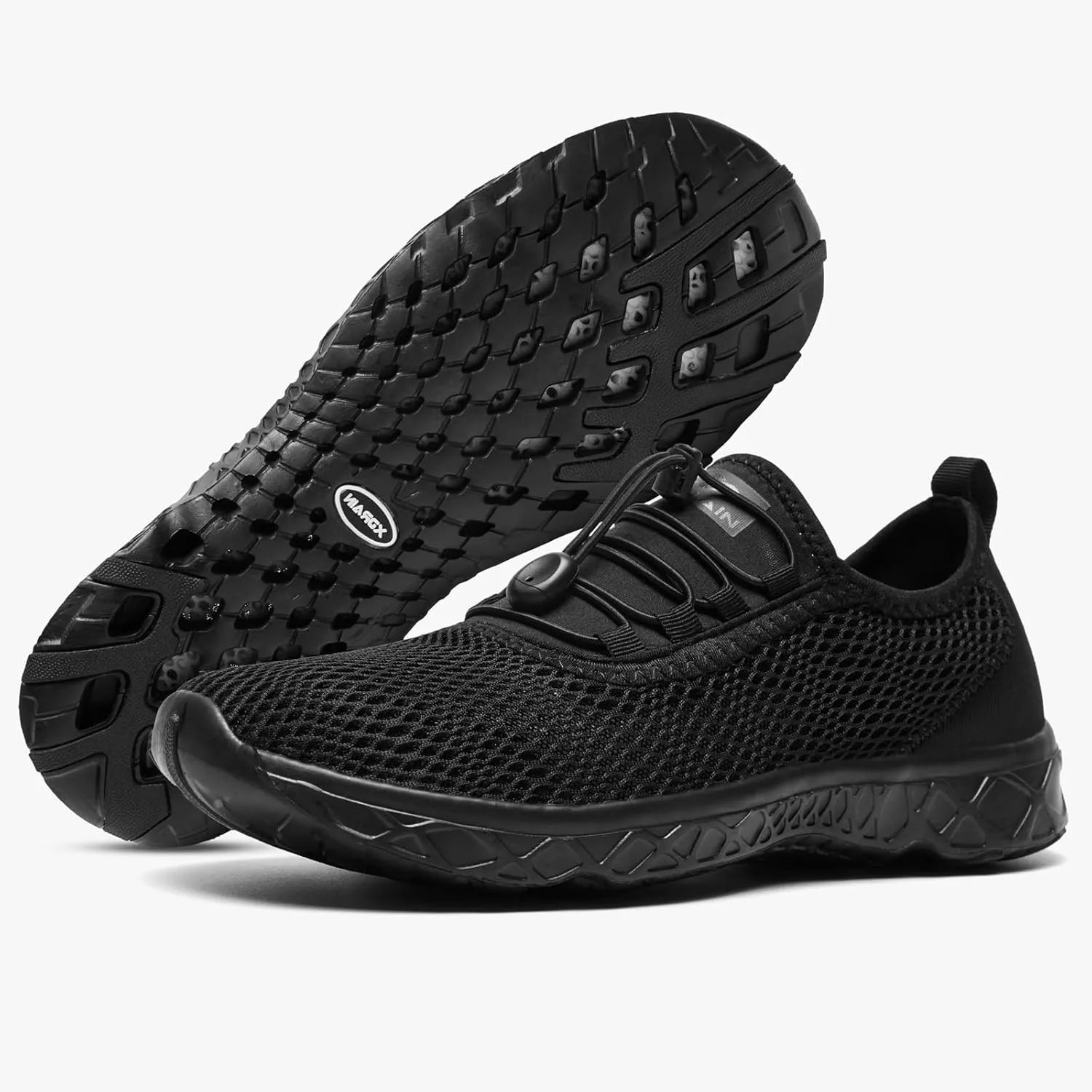 ALEADER Men's Stylish Water Shoes, Quick-Dry Xdrain Water Sneakers, Lightweight & Comfort Footed