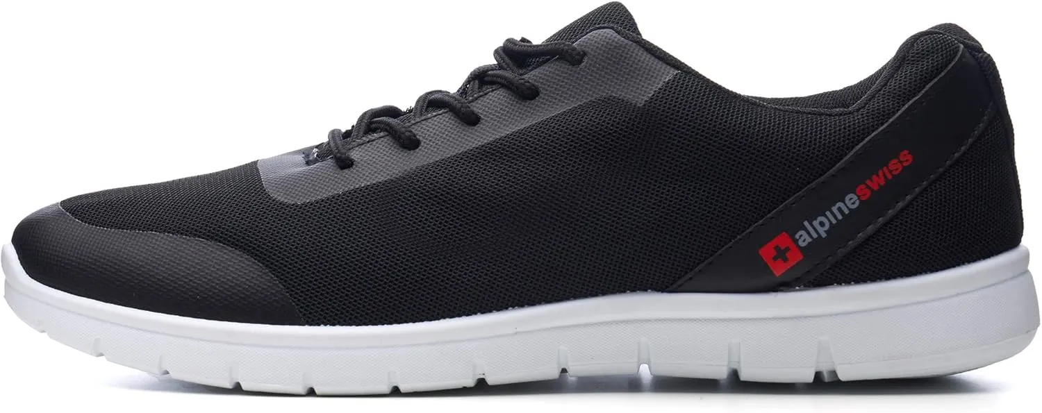 Alpine Swiss Lewis Mesh Sneakers Breathable Lightweight Fashion Trainers