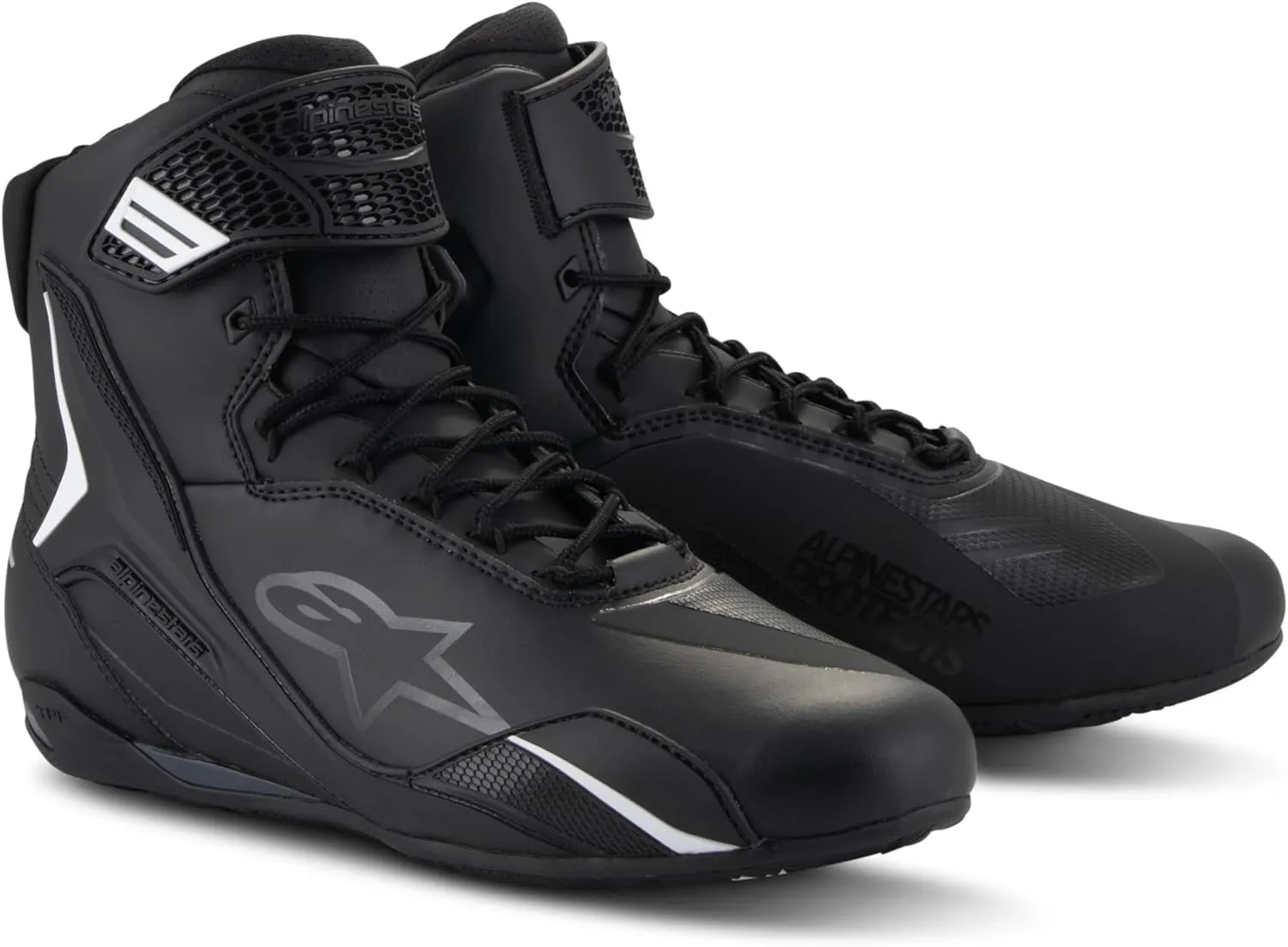 Alpinestars Faster-4 Motorcycle Shoes, Lightweight & Breathable, Seamless Knitted Construction & Advanced Protection