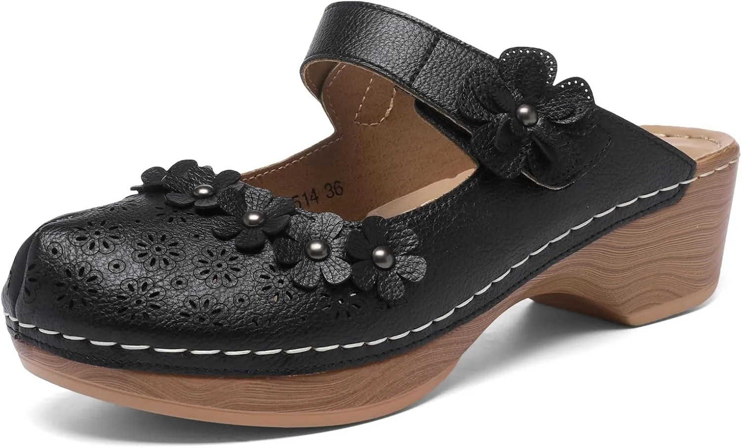 Altxic Women's Cut-Out Vamp Comfortable Slip On Open Back Mule Clogs