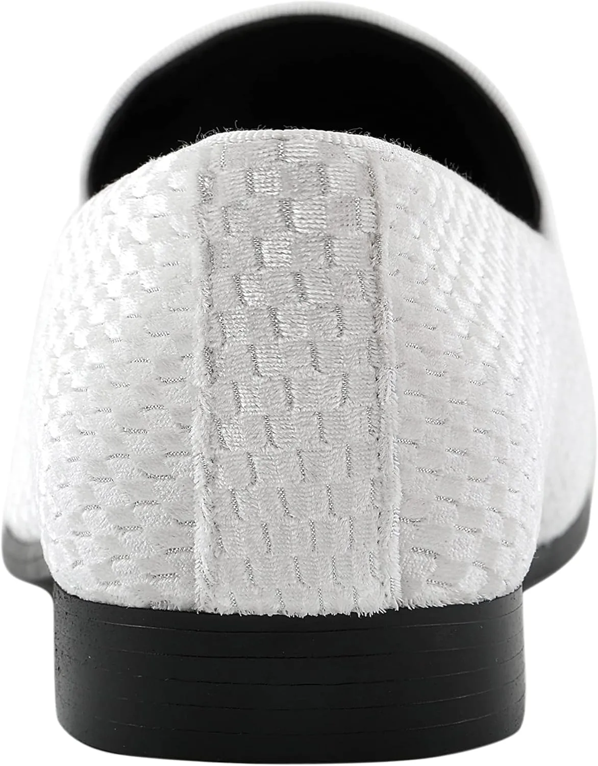 Amali Fishman Men’s Dress Shoes Plush Velvet with a Quilted Design Slip-on Driver Shoes for Men Velvet Loafers The Original Smoking Men Tuxedo Slipper Shoes