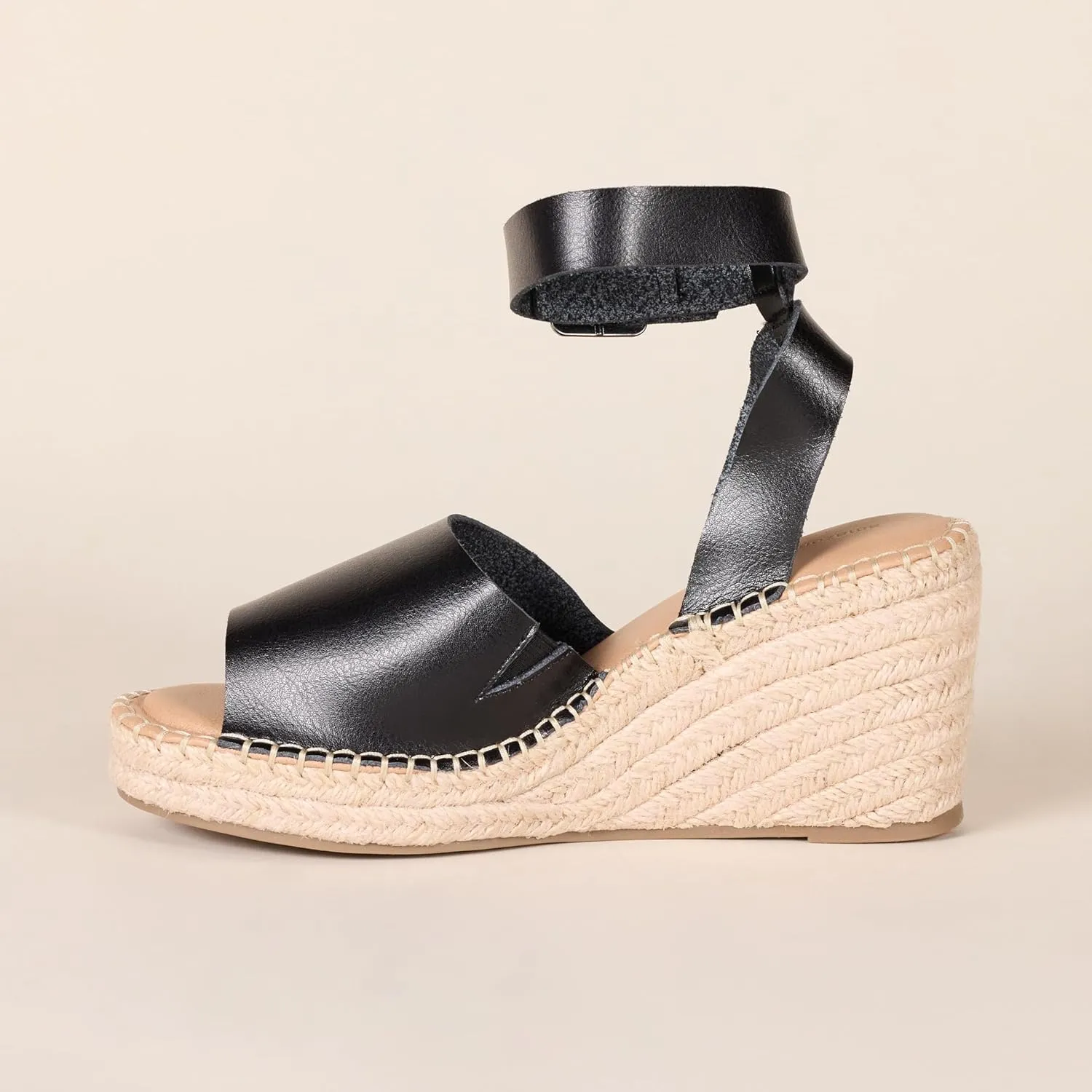 Amazon Essentials Women's Comfortable Wedge Espadrille Sandal