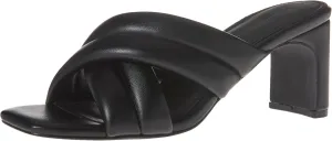 Amazon Essentials Women's Crossover Heeled Sandal with Padded Straps and Memory Foam Insole