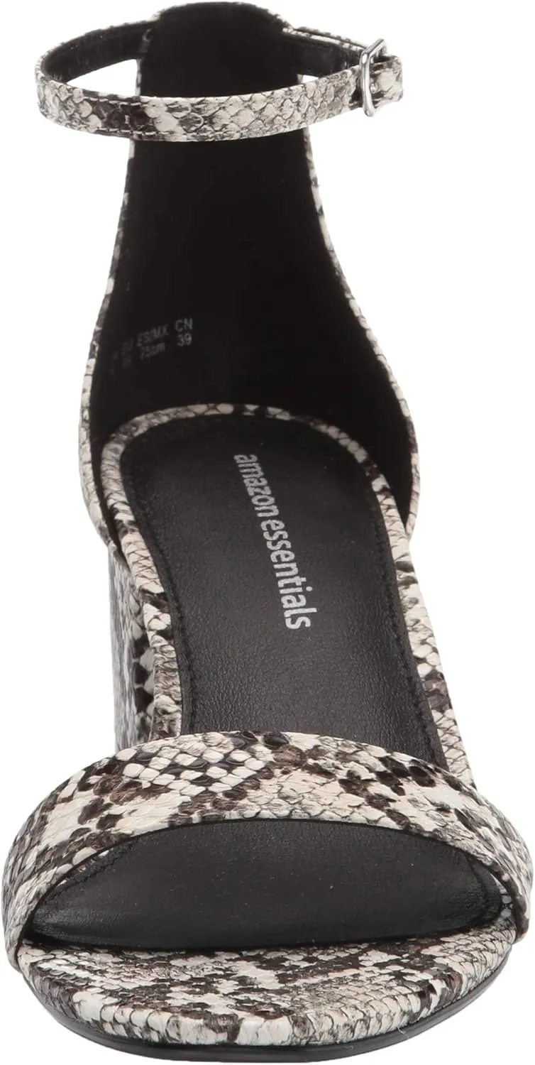 Amazon Essentials Women's Two Strap Heeled Sandal