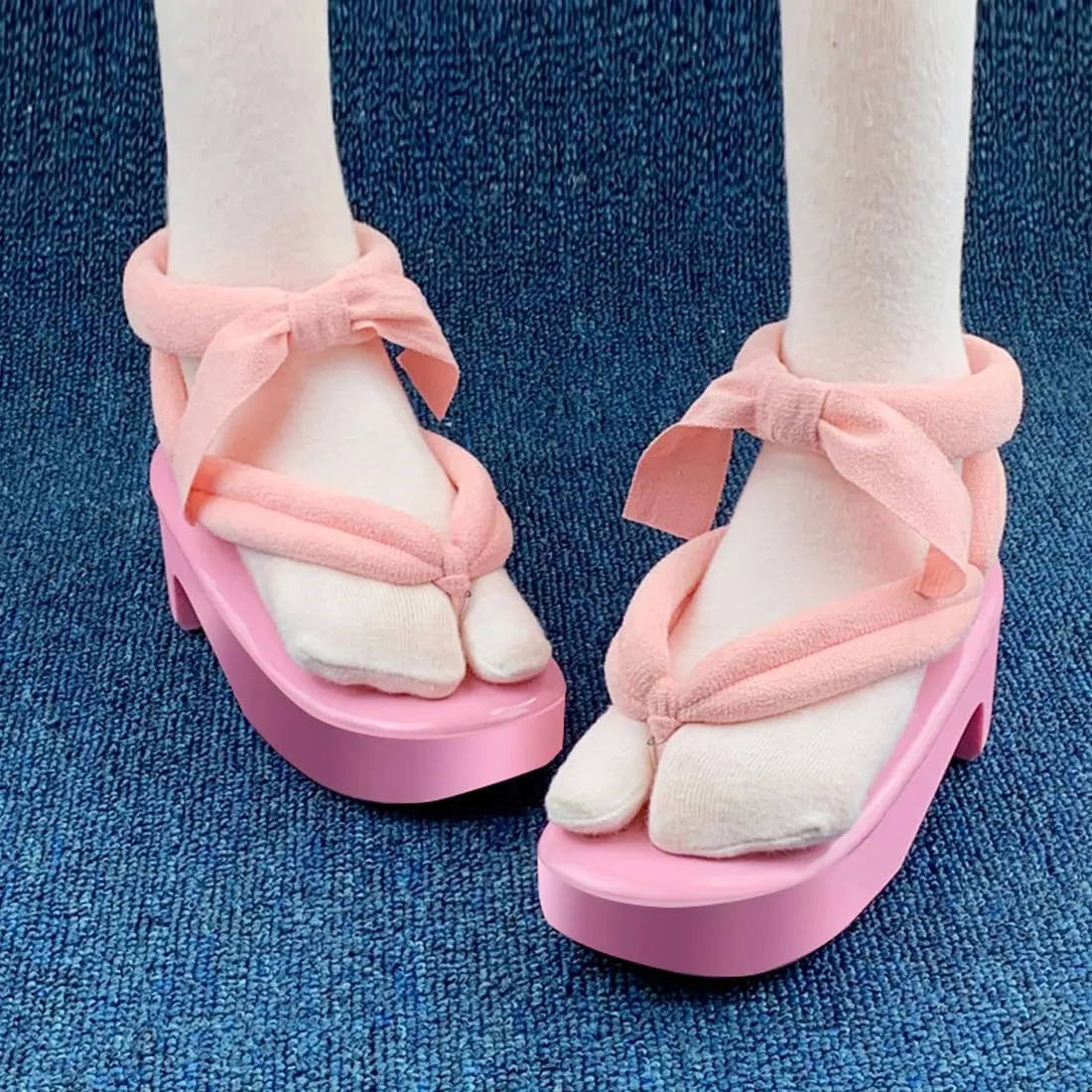 Anime Demon Mitsuri Cosplay Shoes Tanjirou Nezuko Clogs Geta Slipper Wooden Flip Flops with Socks Women Men