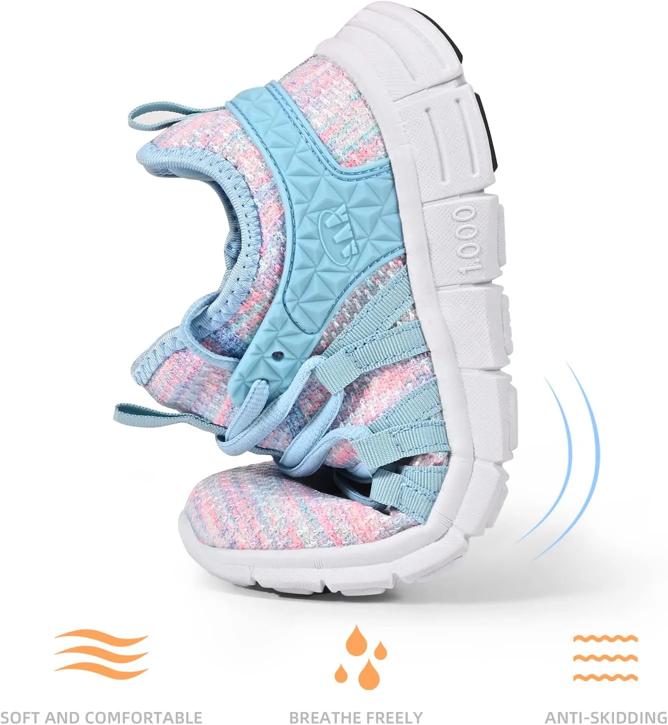 AOE Womens Fashion Walking Running Shoes Ultra Lightweight Breathable Mesh Tennis Shoes Non Slip Athletic Workout Gym Sneakers