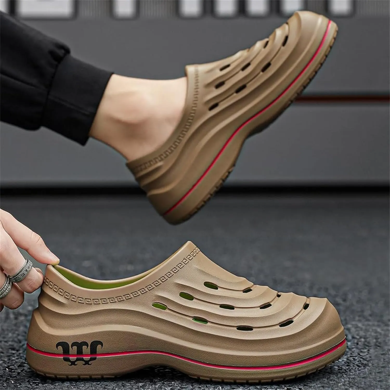 Armadillo Clogs for Nurses Chef Shoes Men Nonslip Work Shoes Women Kitchen Restaurant Slip Resistant Lightweight Waterproof for Food Service Nursing Shoe Casual Walking Footwear Oil Non-Slip Working
