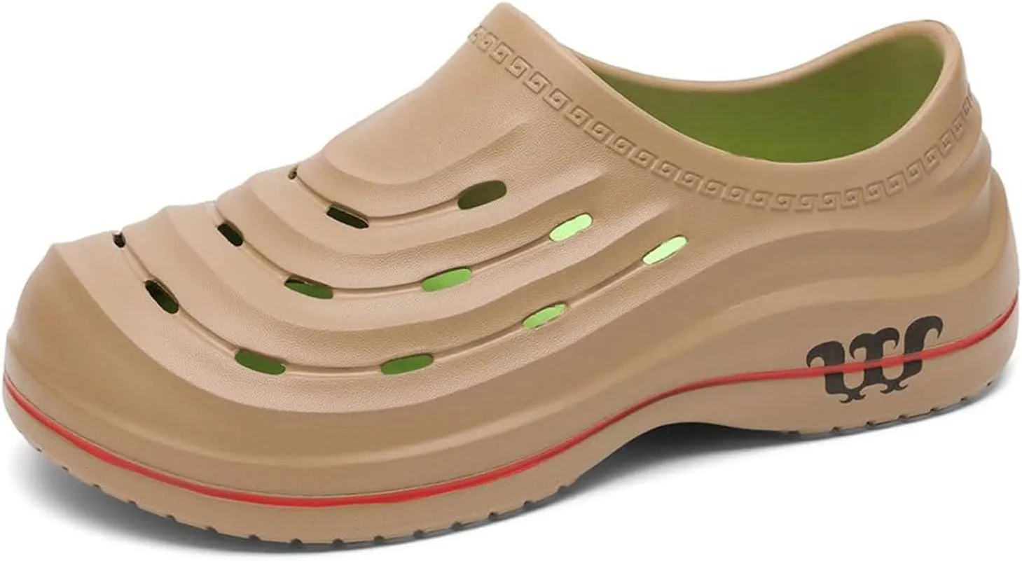 Armadillo Clogs for Nurses Chef Shoes Men Nonslip Work Shoes Women Kitchen Restaurant Slip Resistant Lightweight Waterproof for Food Service Nursing Shoe Casual Walking Footwear Oil Non-Slip Working