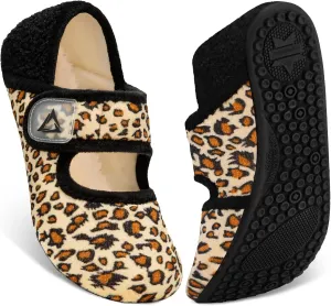 ATHMILE House Slippers for Women Men Indoor Barefoot Socks Wide Diabetic Shoes Adjustable House Slippers for Home Travel