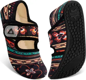 ATHMILE House Slippers for Women Men Indoor Barefoot Socks Wide Diabetic Shoes Adjustable House Slippers for Home Travel