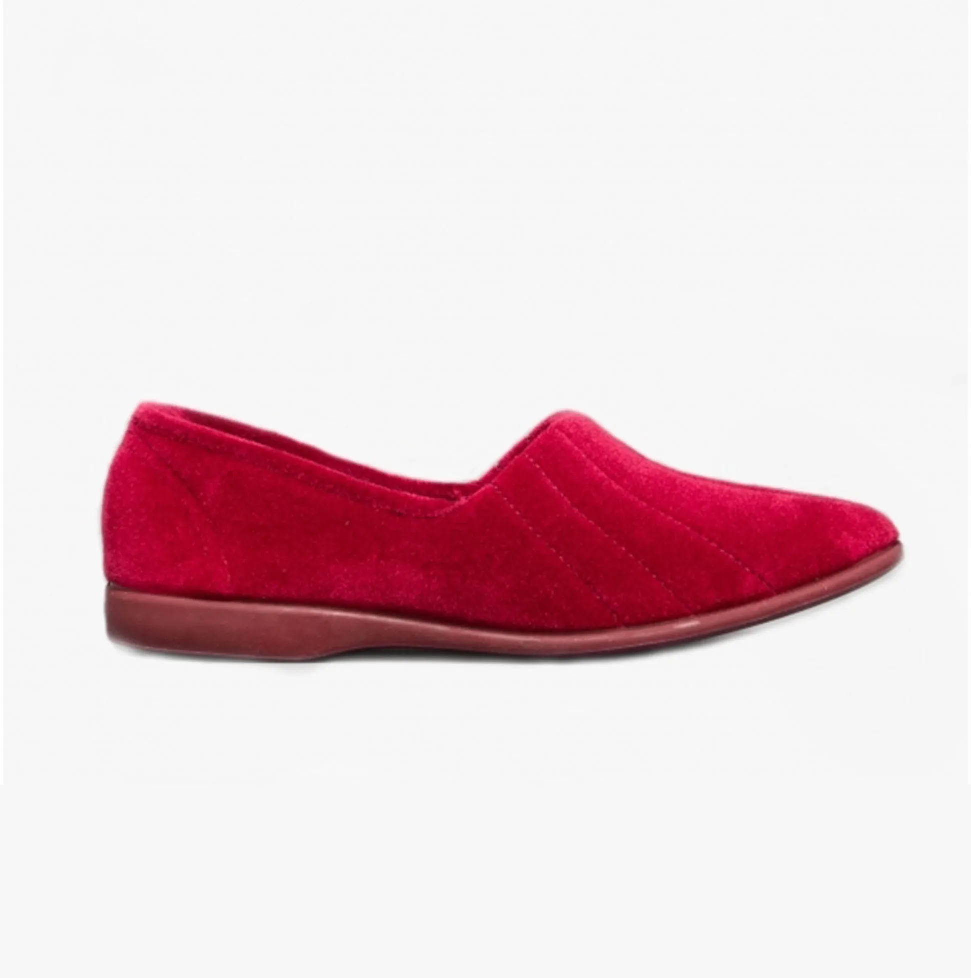 AUDREY Slip On Womens Slippers Red