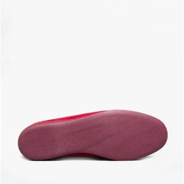 AUDREY Slip On Womens Slippers Red