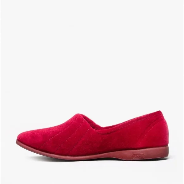 AUDREY Slip On Womens Slippers Red