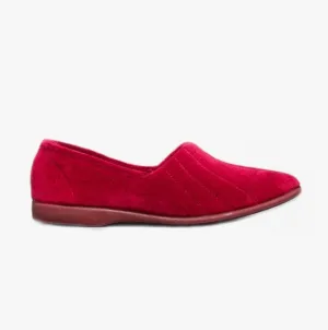 AUDREY Slip On Womens Slippers Red