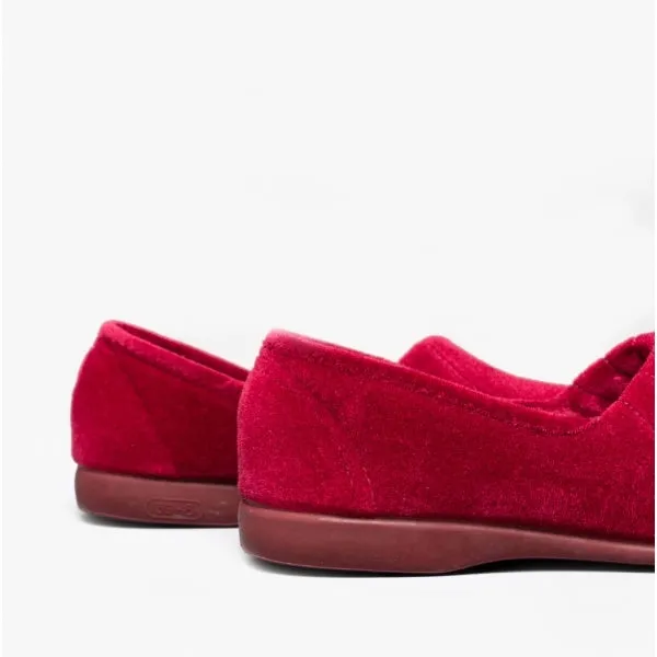 AUDREY Slip On Womens Slippers Red