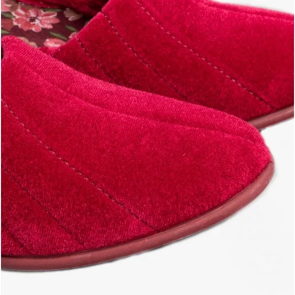 AUDREY Slip On Womens Slippers Red