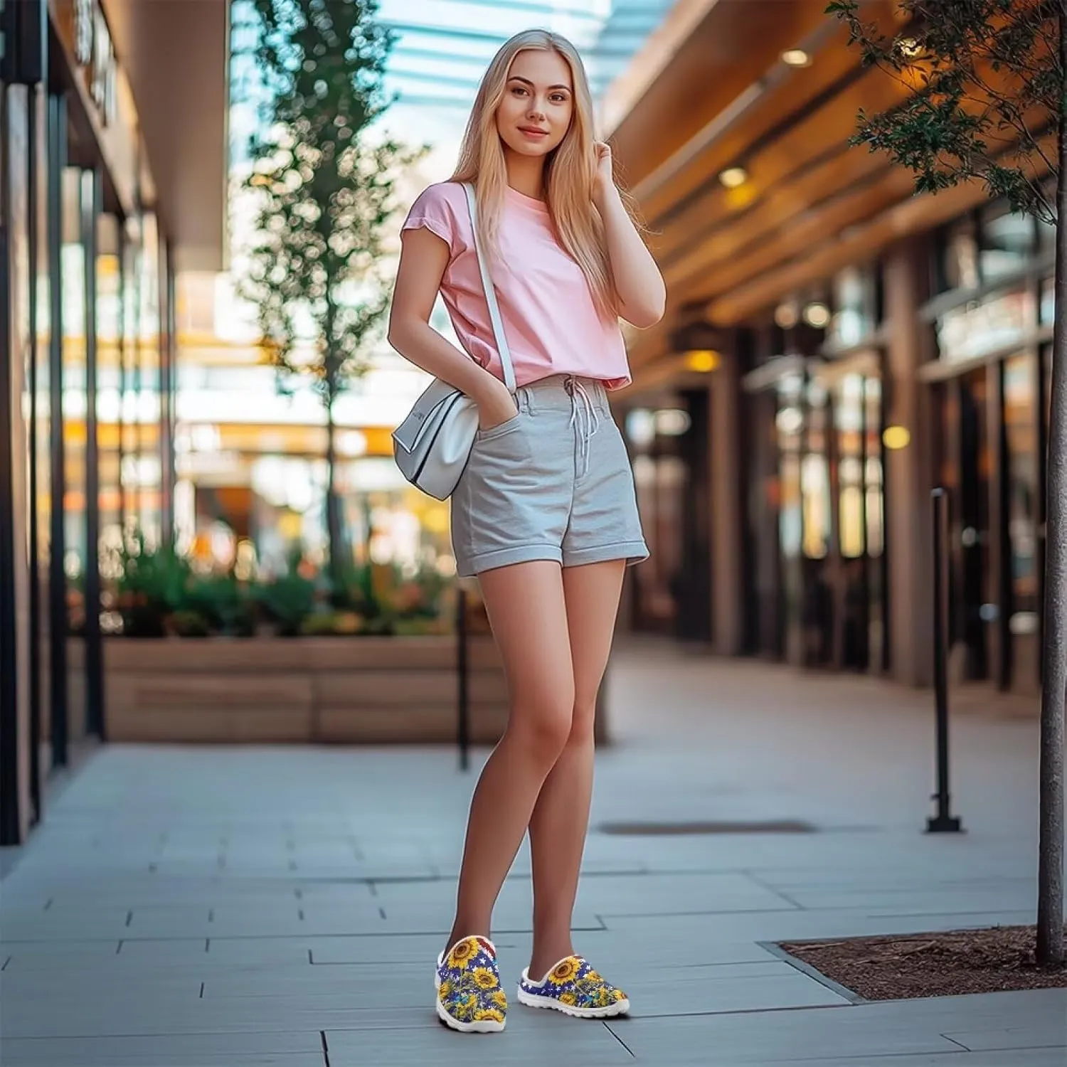Backless Mesh Mule Shoes for Women Summer Light Breathable Shoe, Non-Slip, Easy Wear for Walking and Parties