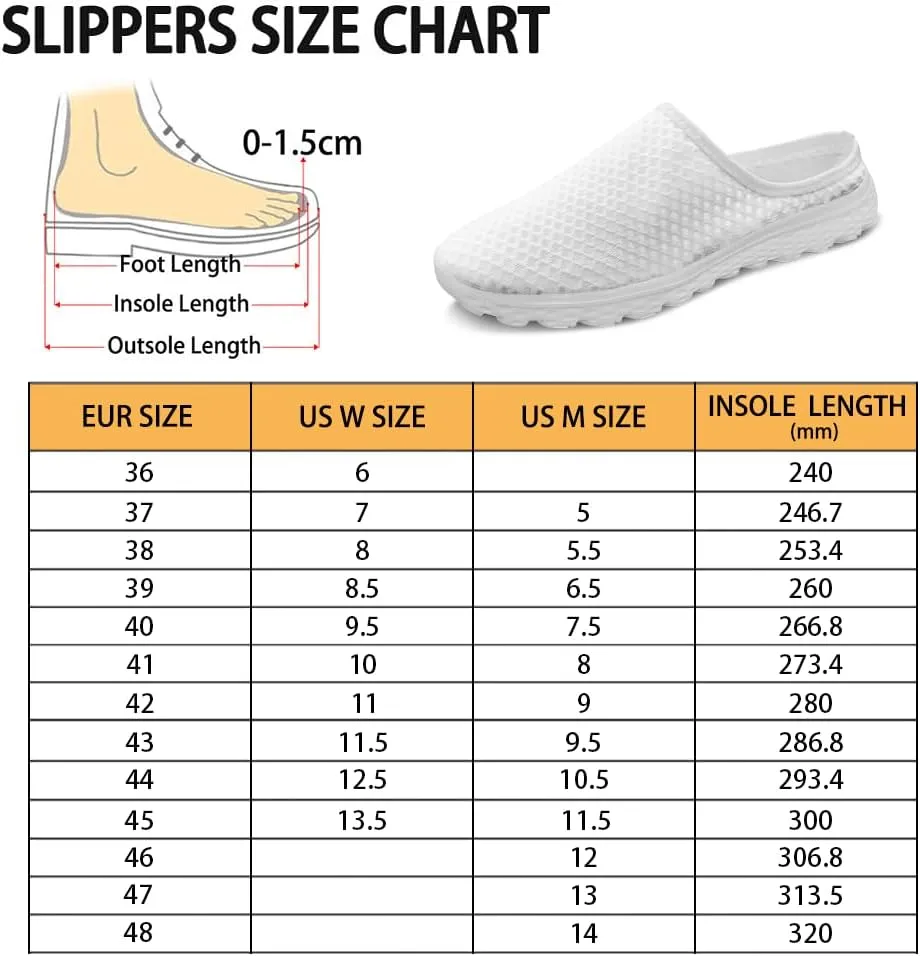 Backless Mesh Mule Shoes for Women Summer Light Breathable Shoe, Non-Slip, Easy Wear for Walking and Parties