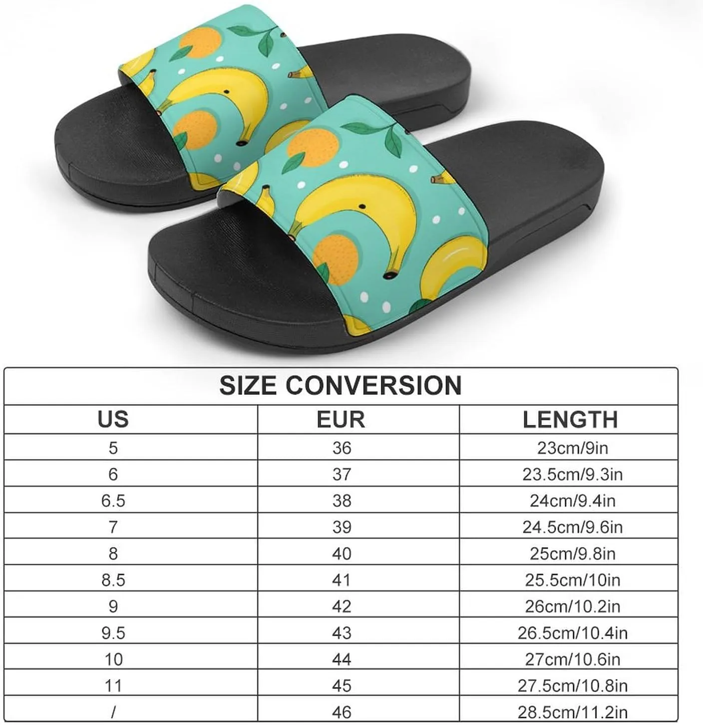 Bananas Tangerine Women's House Sandals Non Slide Bathroom Beach Slippers for Men
