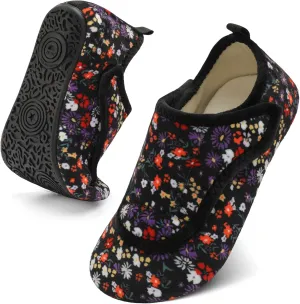 BARERUN Slippers for Women Men Wide House Diabetic Shoes for Women Men Warm Arthritis Edema Swollen Neuropathy Socks Slip on Adjustable Fuzzy Comfy Soft Womens Mens Bedroom Sliipers
